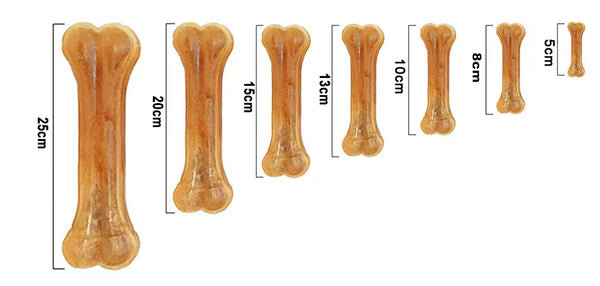 2021 New Dog Toys Bones Pet Chew Toothbrush Small Large Dogs Cowhide Treats Puppy Chewing Bone Toy For Dental Care Accessories