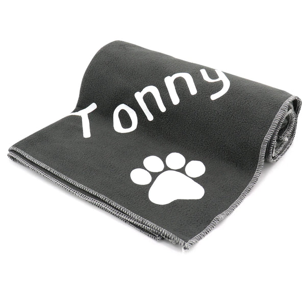 Custom Dog Blanket Personalized Dog Cat Mat Blanket Soft Fleece Plush Puppy Sleeping Blankets Sofa Pets Cushion Dogs Bath Towel