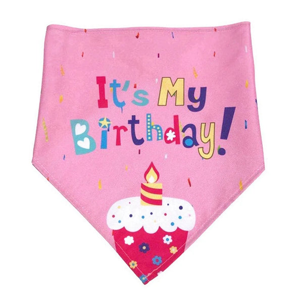 Pet Cat Dog Birthday Headwear Caps Hat Party Costume Headwear Dog Bandanas Scarf Pet Accessory For Party
