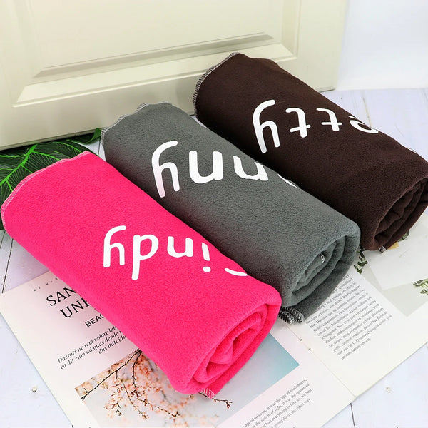 Custom Dog Blanket Personalized Dog Cat Mat Blanket Soft Fleece Plush Puppy Sleeping Blankets Sofa Pets Cushion Dogs Bath Towel
