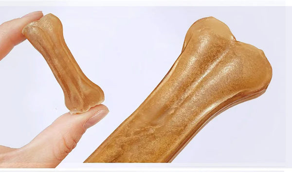 2021 New Dog Toys Bones Pet Chew Toothbrush Small Large Dogs Cowhide Treats Puppy Chewing Bone Toy For Dental Care Accessories