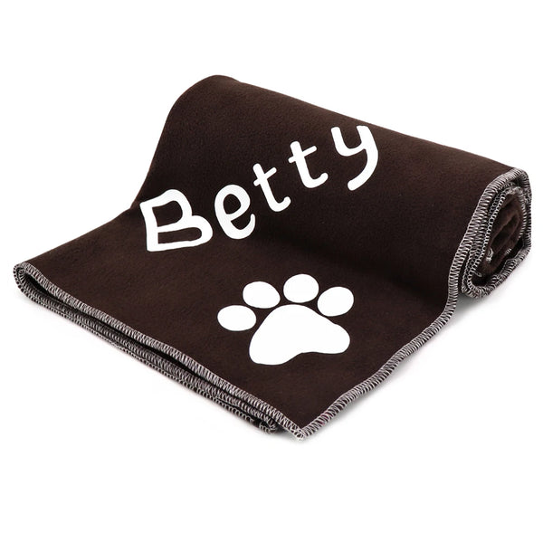 Custom Dog Blanket Personalized Dog Cat Mat Blanket Soft Fleece Plush Puppy Sleeping Blankets Sofa Pets Cushion Dogs Bath Towel