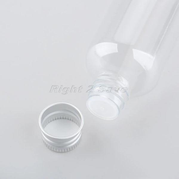 5PCS 30ML/50ML/100ML Plastic Bottle with Aluminum Screw Cap Plug Cosmetic Container Travel Kits Portable PET Lotion Cream Tube