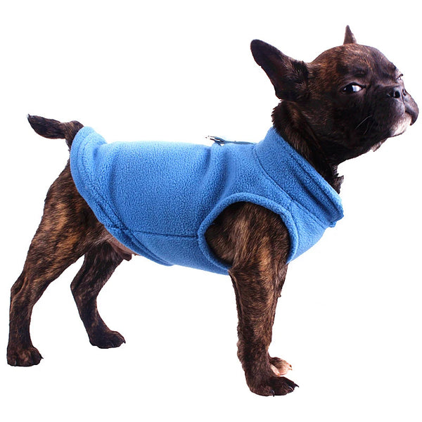 Fleece Winter Pet Clothes Puppy T-Shirt Small Dogs Yorkshire Chihuahua French Bulldog Poodle Cat Vests Warm Weather Apparel