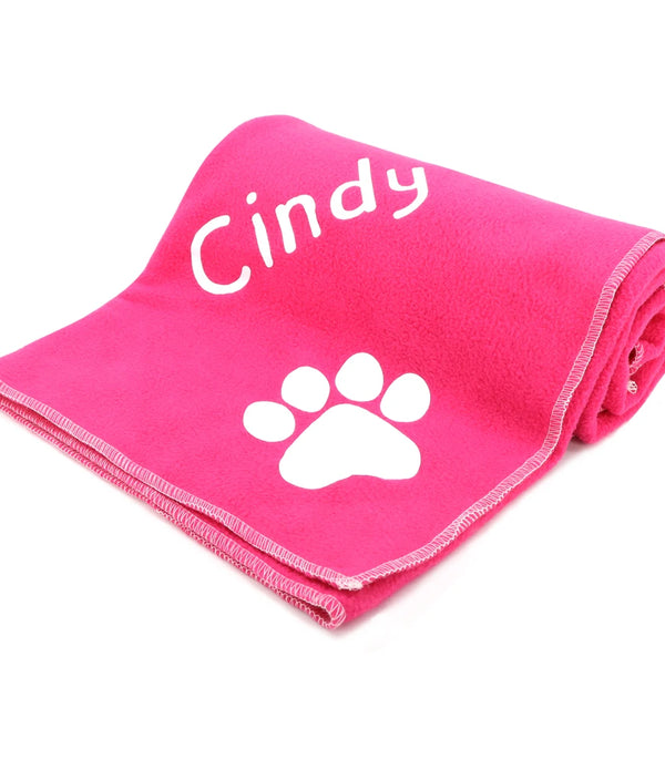 Custom Dog Blanket Personalized Dog Cat Mat Blanket Soft Fleece Plush Puppy Sleeping Blankets Sofa Pets Cushion Dogs Bath Towel
