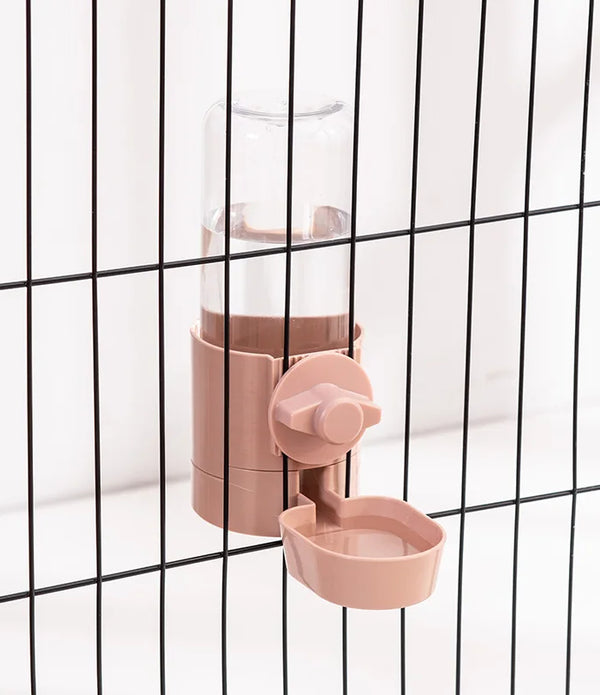 Automatic Pet Feeder Cage Hanging Bowl Water Bottle Food Container Dispenser For Puppy Cats Rabbit Birds Pet Feeding Product