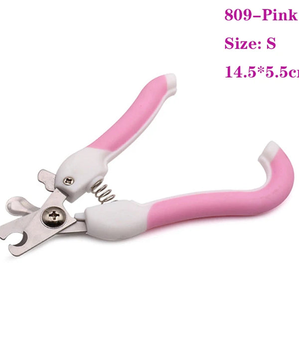 Professional Pet Nail Clipper Stainless Steel Dog Cat Nail Trimmer Labor-Saving Nail Clipper Convenient Dog Grooming Supplies