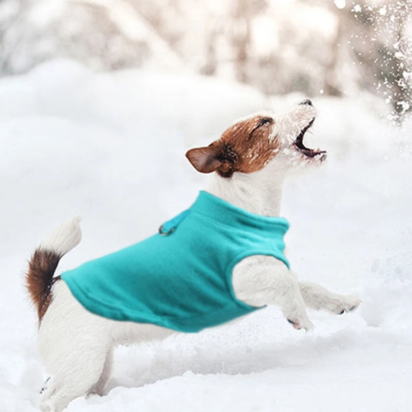 Fleece Winter Pet Clothes Puppy T-Shirt Small Dogs Yorkshire Chihuahua French Bulldog Poodle Cat Vests Warm Weather Apparel