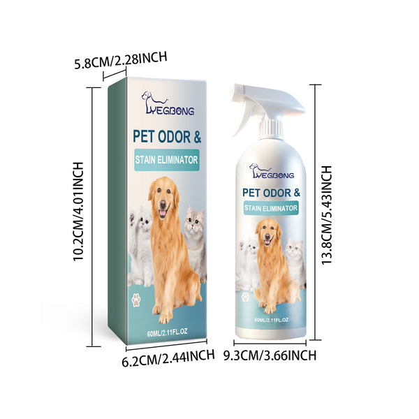 Pet Deodorizing Liquid Natural Fragrance Bad Smell Remover Body Cleaning Deodorant Urine Odor Eliminator Dog Odor Removal Spray