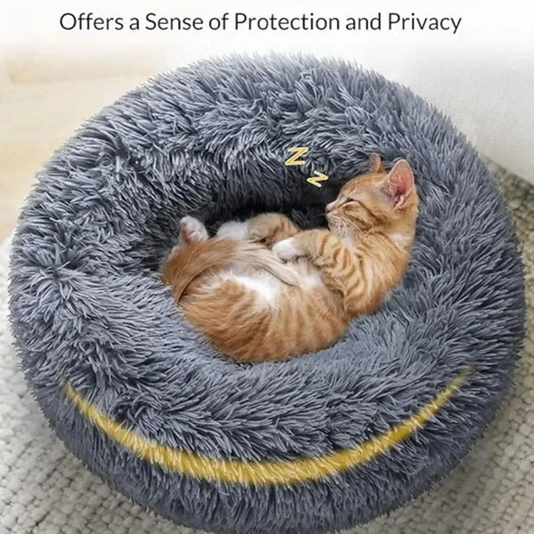 Round Pet Beds House Soft Long Plush Best Pet Dog Bed For Dogs Basket Pet Products Cushion Cat Bed Cat Mat Animals Sleeping Sofa