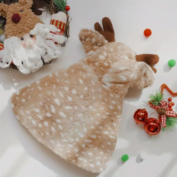 Reindeer Christmas Pet  Costume Winter Suit Halloween Accessories Clothing Outfits