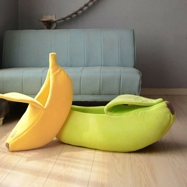 Banana  Bed House Funny Cute Cozy Mat Beds Warm Durable Portable Pet Basket Kennel Dog Cushion Cat Supplies Multicolor