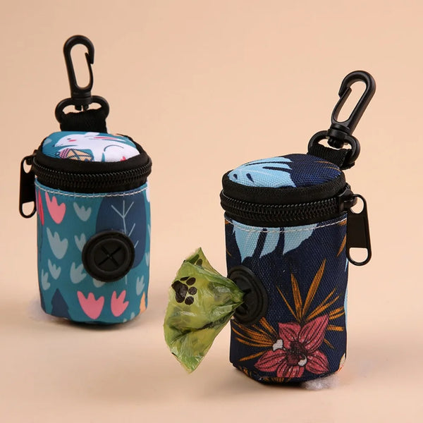 Hanging Dog waste Dispenser with Zipper Cute