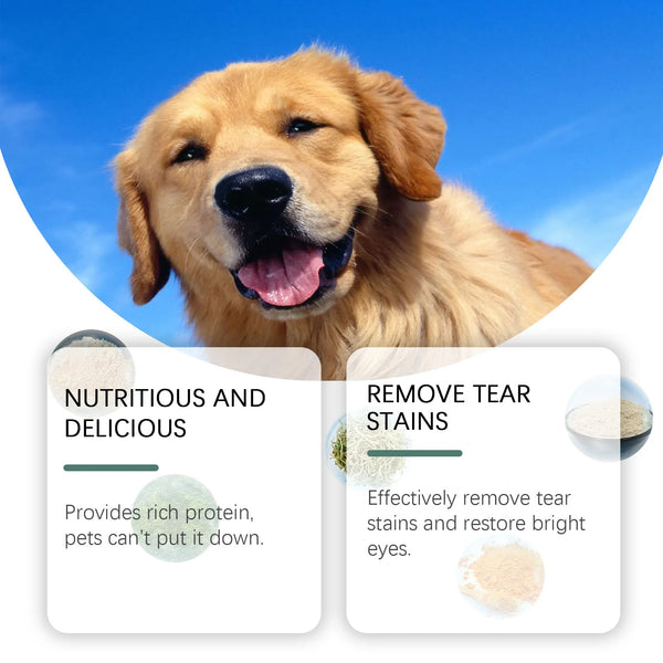 Tear tablets for dogs Gentle cleaning pet dog tear marks eye dirt eye care cleaning plate
