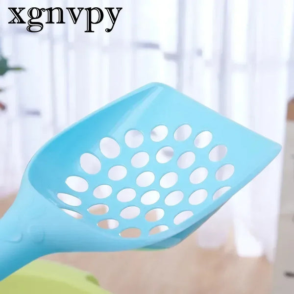 xgnvpy Durable Thick Cat Litter Shovel Scoop Waste Tray Cleaning Tool Plastic Cat Sand Toilet Cleaner Spoon for Pet Hygiene
