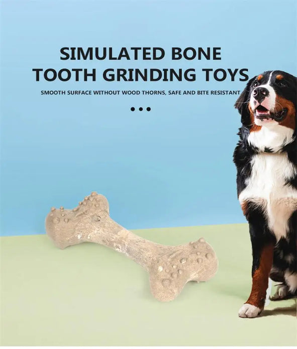 Dog Gnawing Bone Toys Pet Toys Simulated Bones Gnawing Resistant Grinding Chewing Teeth Pet Dog Dental Care Sticks