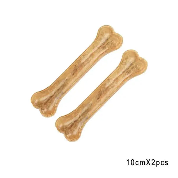 2021 New Dog Toys Bones Pet Chew Toothbrush Small Large Dogs Cowhide Treats Puppy Chewing Bone Toy For Dental Care Accessories