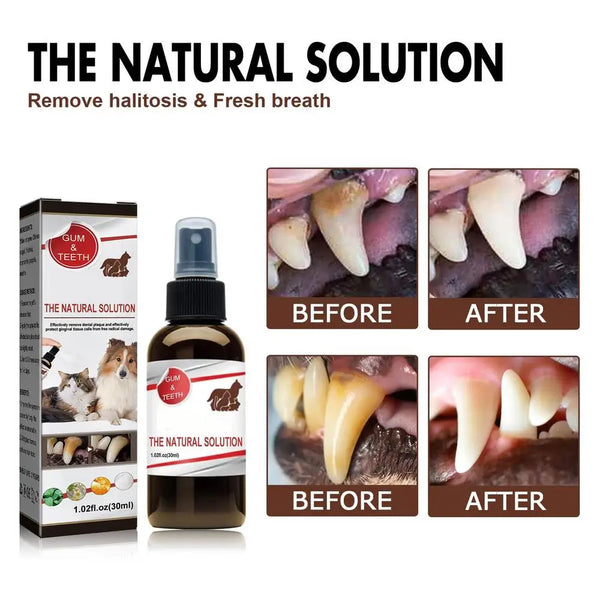 30ml Pet Tooth Cleaning Spray Dogs Remove Bad Breath Freshener Cats Oral Cleaning Dental Care Deodorization Spray Whitens Teeth