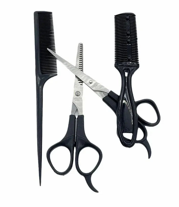 Children's Hair Cutting 4-piece Baby Hair Cutting Set Hair Scissors Thin Teeth Scissors Flat Scissors Cross Border Pet Scissors