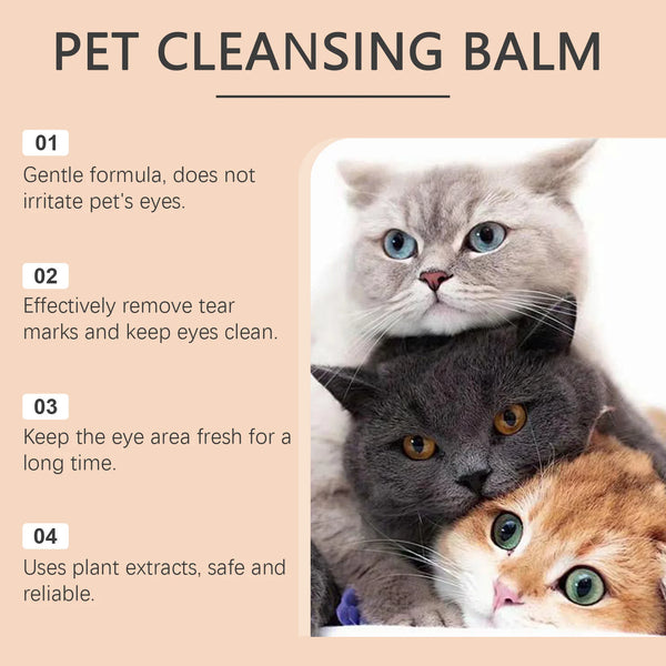 Yegbong Pet Tear Scar Cleaning Cream Gently Cleanses Pet Cats Dogs' Tear Stains, Caring For Eye Care And Cleaning Cream