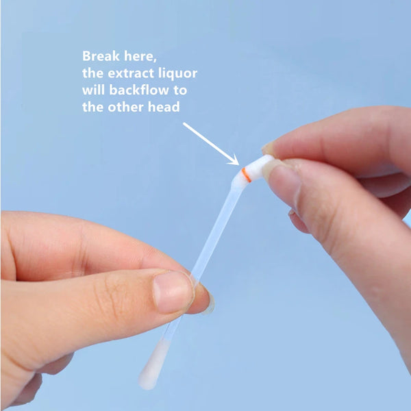 50pcs Pet Ear Cleaning Dry-Wet Swab Ear Stain Remover Cleaning Individual Pack Dogs Cats Ear Care Microtubule Flow Swab Product