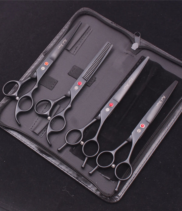 Purple Dragon Dog Grooming Scissors Kit 7
