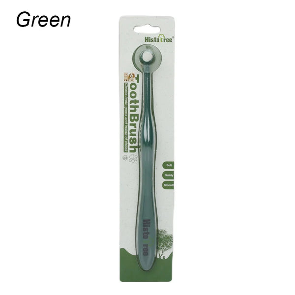 Round Head Pet Toothbrush for Dog Remove Bad Breath and Tartar Dental Care Soft Brush Oral Cleaning Tools for Small Pets Supplie