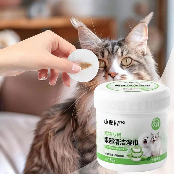 Pet Cleaning Tear Stain Wipes Remove Dirt Stains Long-lasting Gentle Eye Cats Freshnes Care Non-irritating Dogs W8A1