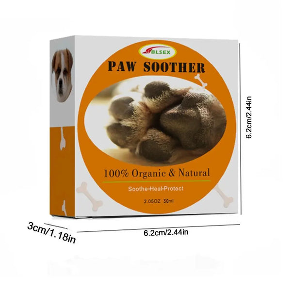 30g Pet Paw Balm Natural Skin Healing Balm Paw Soother Moisturising Cream for Repairing Dry and Cracked Skin Dog Cat Skin Care
