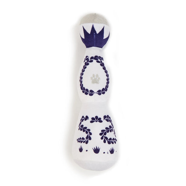 Tequila Dog Toy Blue And White Porcelain Plush Dog Toy With Squeak Interactive Games For Dogs Birthday Toy Pet Accessories