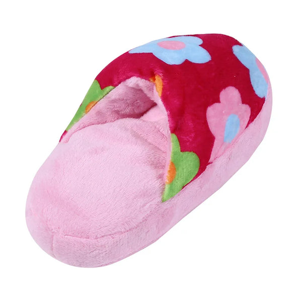 Plush Slipper Shaped Puppy Dog Sound Chew Play Toys for Dog Cats Funny Dog Products Outdoor Training Toy