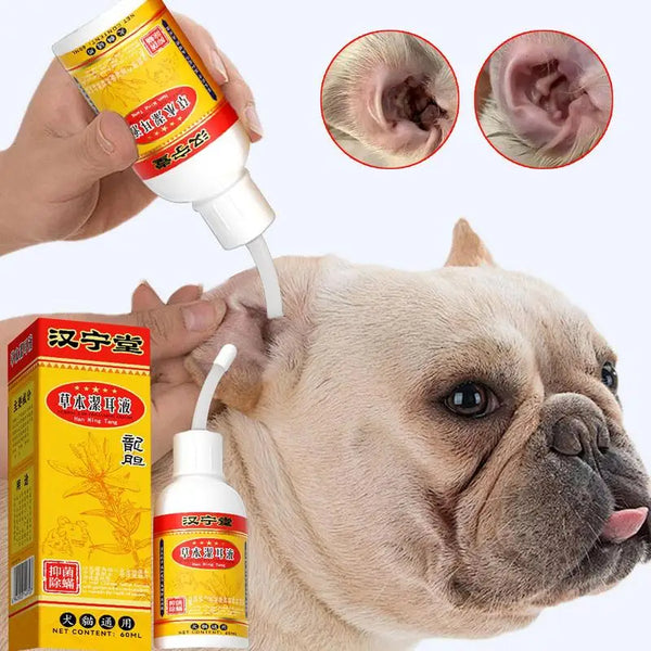 Dog Ear Cleaning Solution Pet Ear Wash Ear Cleaning Solution Drops Effective Pet Ear Care Products Itching Relief Liquid With