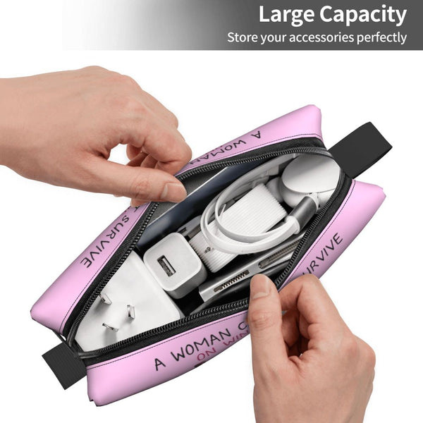 Custom Travel Cavalier King Charles Spaniel Toiletry Bag Portable Pet Dog Makeup Cosmetic Organizer for Women Storage Dopp Kit