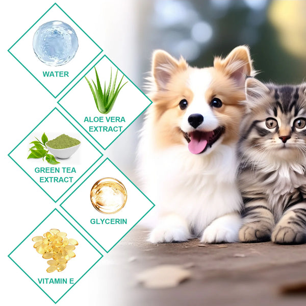 YEGBONG Dog Tooth & Ear Cleaning Wipes, Pet Dental Care Finger Wipes For Dogs&Cats - Reduces Plaque And Freshens Breath(50pcs)