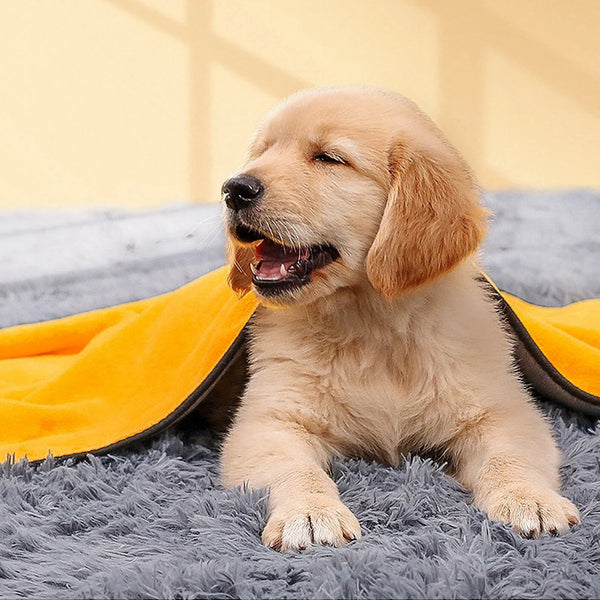 Pet Quick Dry Dog Cat Absorbent Towel Microfiber Cat Dog Bath Towel Convenient Clean Towel Dog Bathrobe Blanket Pet Supplies