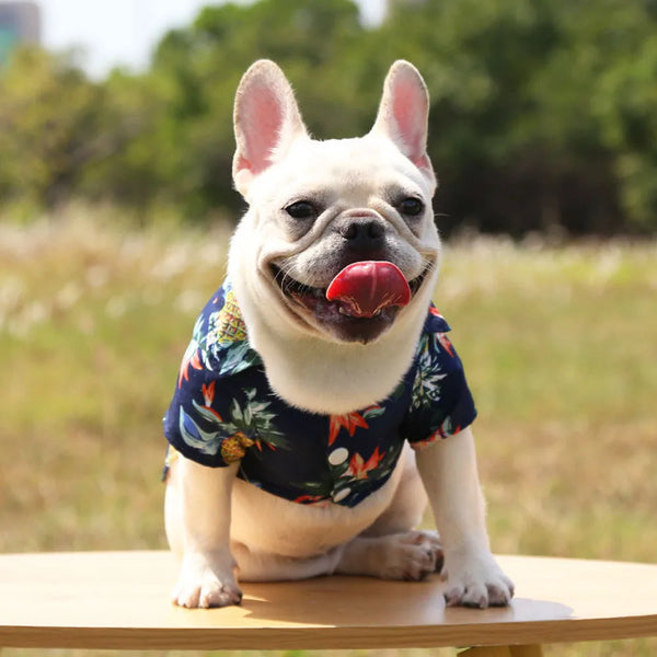 Hawaiian Floral Style pet Clothes Fashion Casual Summer Beach T-Shirts