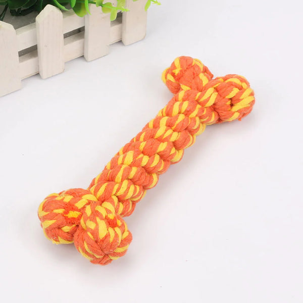 Dog Bones Toys Dogs Bite Resistant Teeth Cleaning Interactive Chew Toy for Small Large Cotton Pet Puppy Molar Toys Pets Products