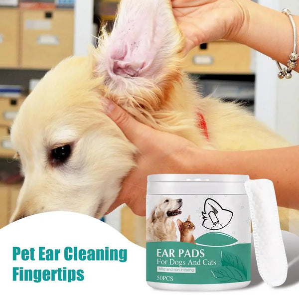 Pet Finger Wipes Dog Wipes Ear and Cochlear Care Safe & Effective Cat Teeth Wipes Pet Supplies for Teeth Cleanings