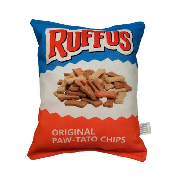 CHIPS Plush Filled Pets Squeaky Chew Bite-resistant Sounding Paper Toys Small Medium Pets Supplies Accessories