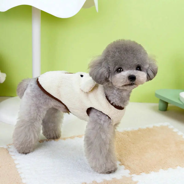 Winter Puppy Clothes Fleece Warm Dog Vest French Bulldog Chihuahua Outfits Yorkies Poodle Jacket Pug Teddy Coat Pet Supplies