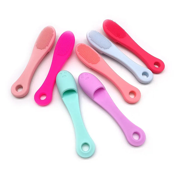 Dog Cat Cleaning Supplies Soft Pet Finger Brush Cats Brush Toothbrush Tear Stains Brush Eye Care Pets Cleaning Grooming Tools