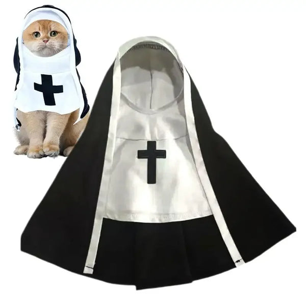Nun Halloween pet Costume Habit Dress Up small or Medium Dogs