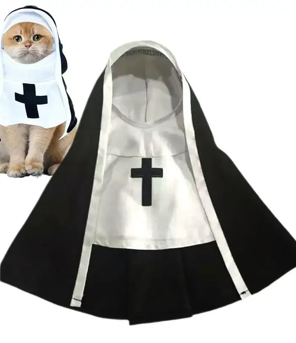 Nun Halloween pet Costume Habit Dress Up small or Medium Dogs