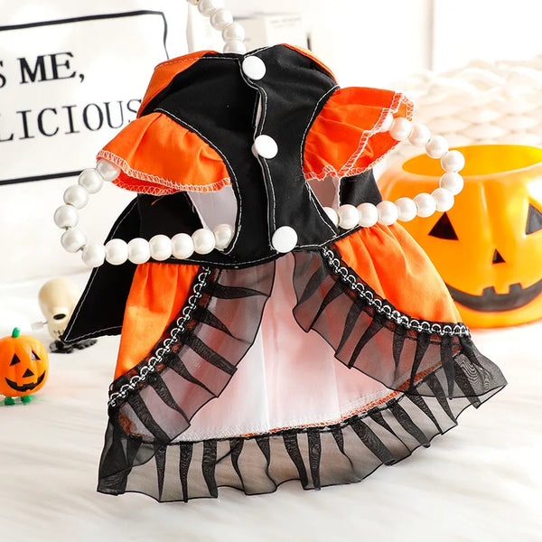 Sanrios Spring and Autumn Models Keep Warm Lace Suspender Skirt Pet Suit Kawaii Kuromi Cartoon Cat Dog Pet Decorative Clothing