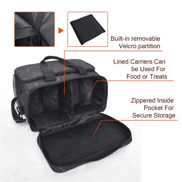 2024 Pet Travel Bag A Set of Thickened Comfortable Multi-functional Luggage Dog Bag Backpack Pet Bag