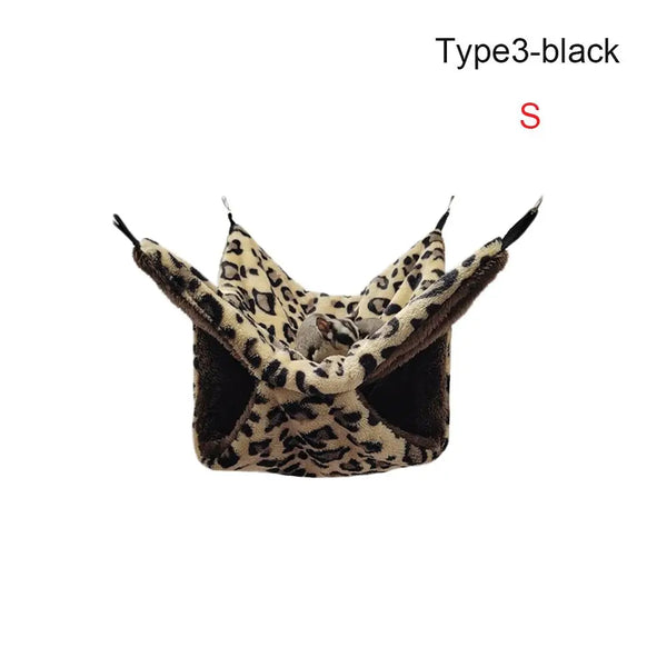 Hammock For Rats Double Thick Plush Warm Bed For Hamster House Nest Sleeping Bag Hanging Tree Beds Pet Rat Squirrel Hamster Nest