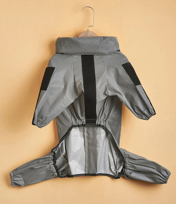 Outdoor Large Dog Raincoat Sunscreen Reflective Jacket Pet Raincoat Hoodie Waterproof Medium Large Dog Clothes Raincoat Jumpsuit
