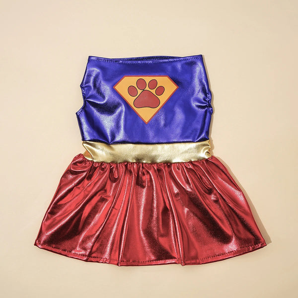 Super Hero Halloween Costume Pet Dress-Up Small Medium Dogs