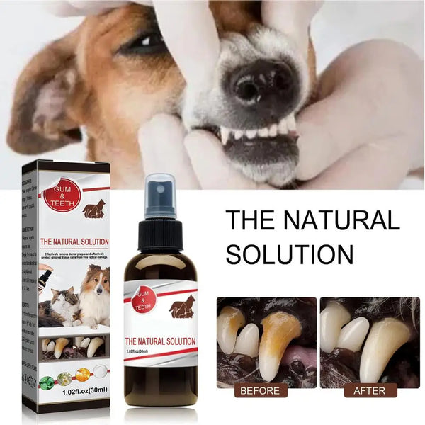 30ml Pet Tooth Cleaning Spray Dogs Remove Bad Breath Freshener Cats Oral Cleaning Dental Care Deodorization Spray Whitens Teeth