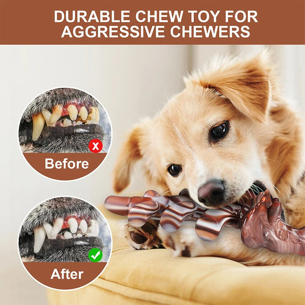 Large Durable Dog Chew Toys For Aggressive Chewers Tough Nylon Beef Flavored Pet Toys Puppy Bones Cleaning Teeth Supplies